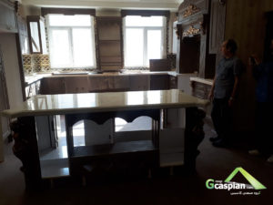 |کورين سياه|نمونه کار سنگ کورين پروژه نیاوران جناب نگارستانی کورین الجی | دکوراسيون کاسيپين | کورين و کوارتز کاسپين | کورين کاسپين | کوارتز کاسپين | سنگ کورين | سنگ کوارت|کورين مشکي |اجراي صفحات يکپارچه کورين مشکي بدون درز و خط| کد ۲۵۹ سندد کرم |کورین وسترمن |